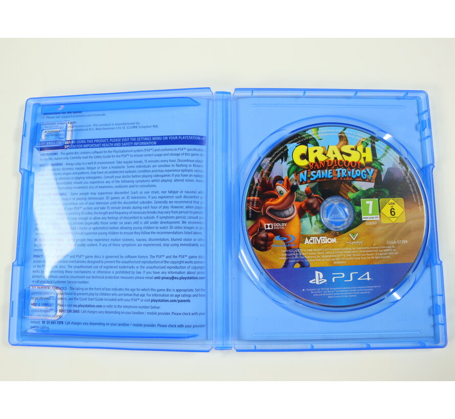 Playstation 4 - Crash Bandicoot N Sane Trilogy [No Manual] [Gebruikt]