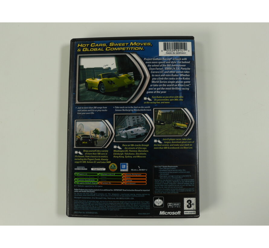 Xbox Classic - Project Gotham Racing 2