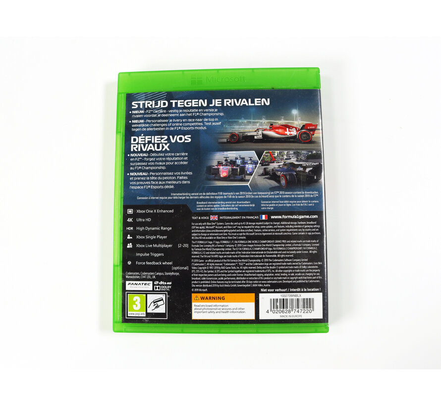 Xbox one - F1 2019 [Gebruikt]