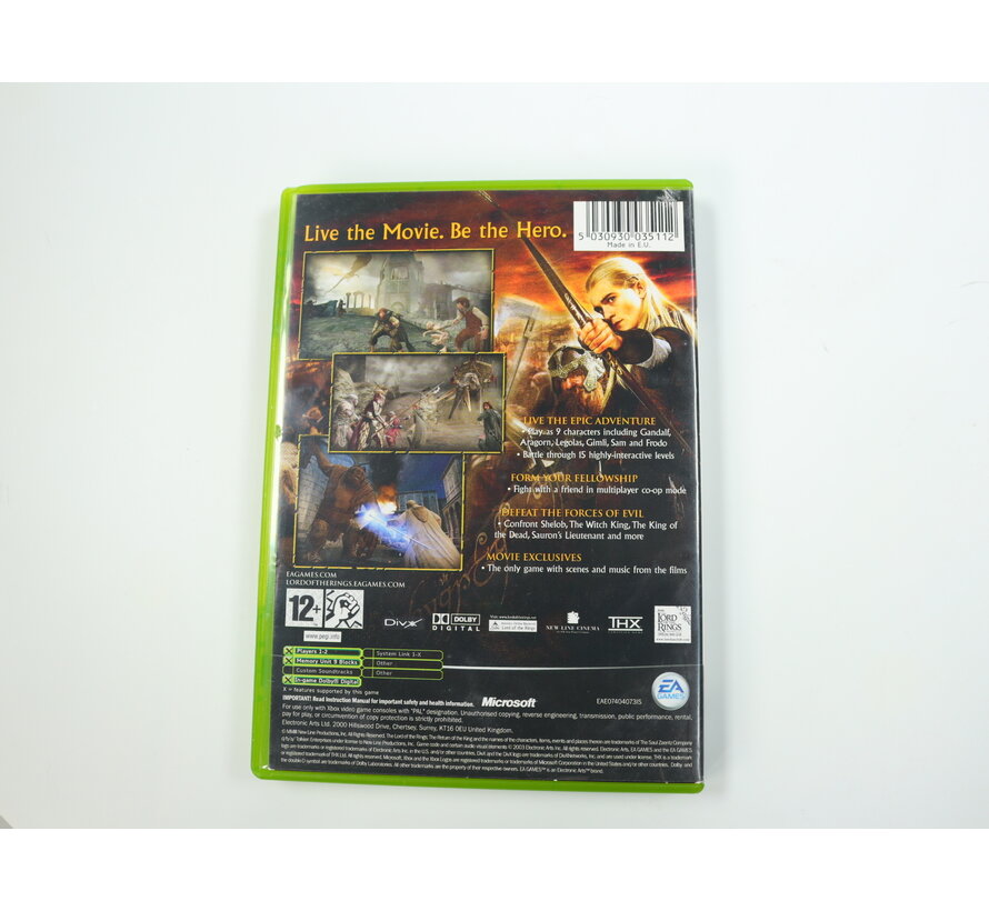 Xbox Classic - The Lord of the Rings: The return of the king