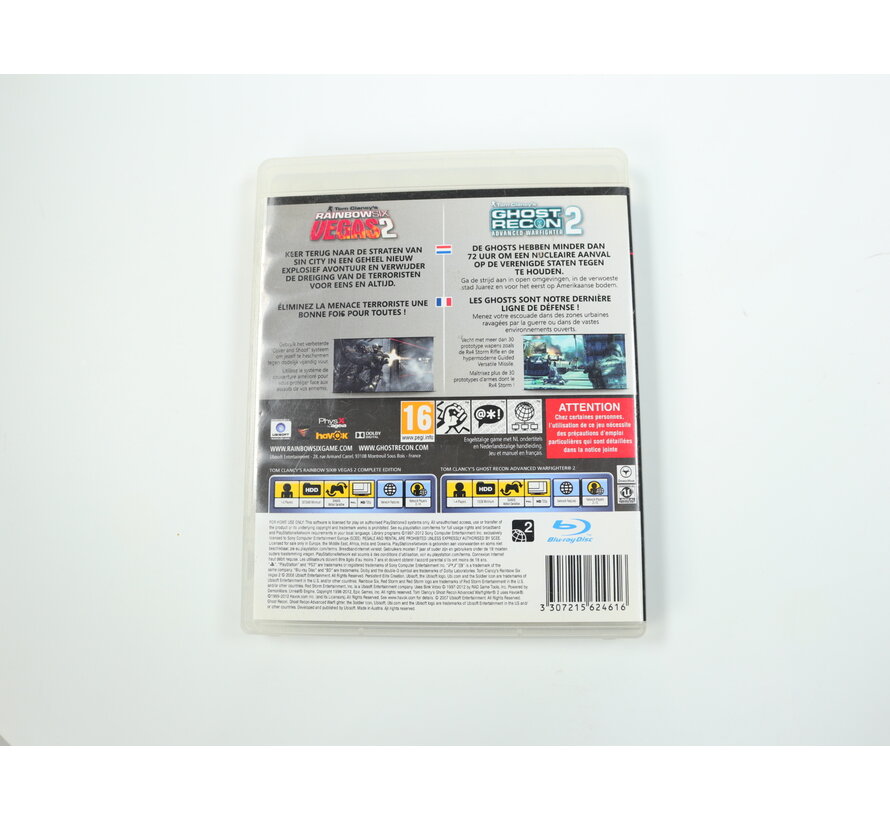 PlayStation 3 - Tom Clancy's Rainbow Six: Vegas 2 & Ghost Recon: Advanced Warfighter 2