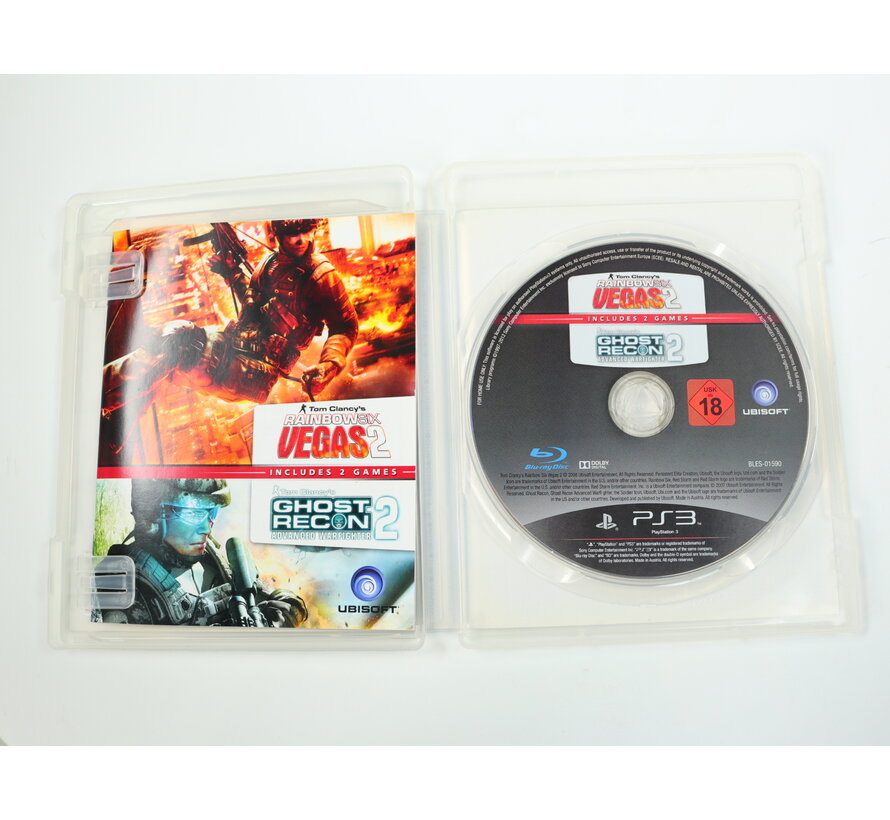 PlayStation 3 - Tom Clancy's Rainbow Six: Vegas 2 & Ghost Recon: Advanced Warfighter 2