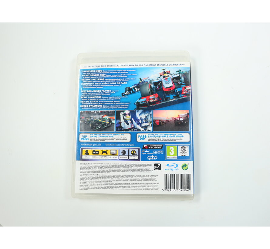PlayStation 3 - F1 2012 [No Manual]