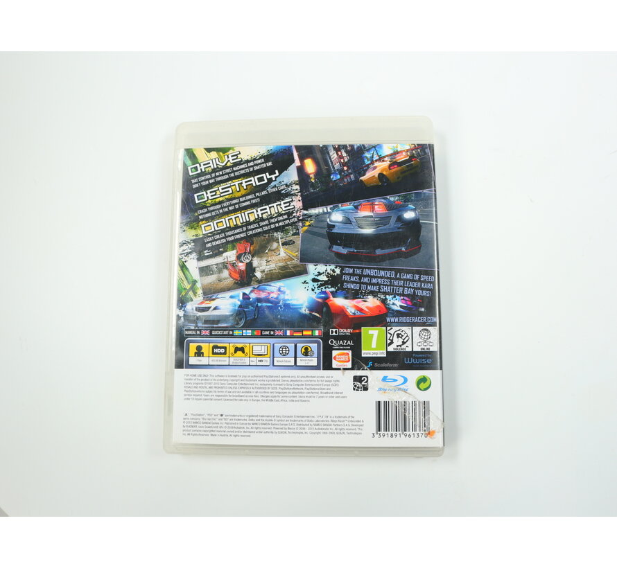 PlayStation 3 - Ridge Racer Unbounded [Limited Edition]