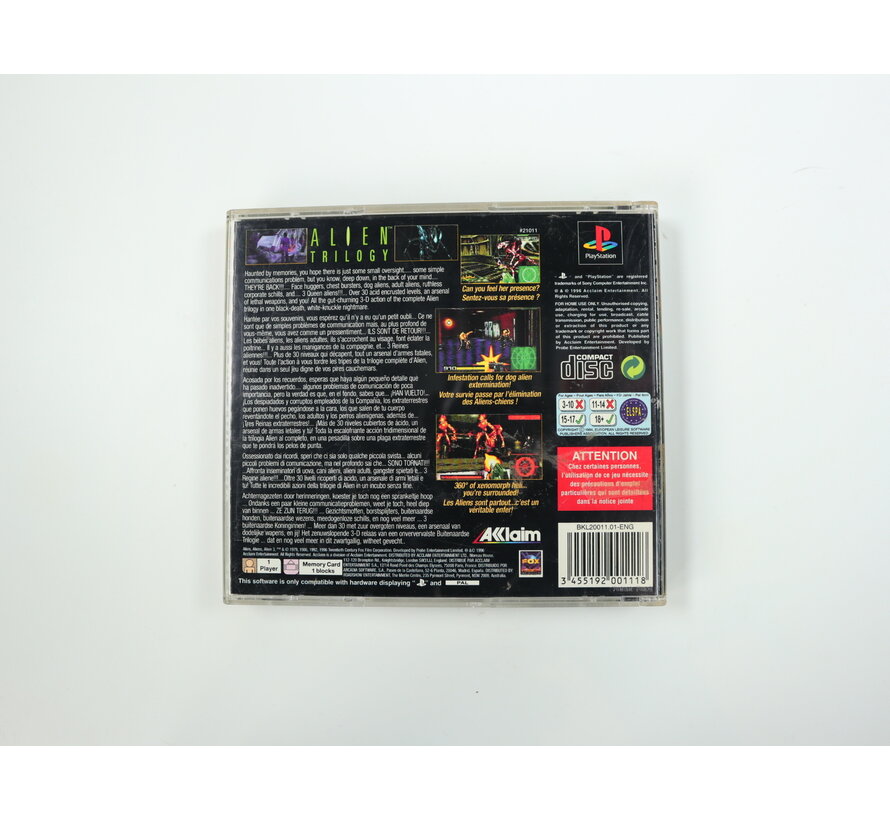 PlayStation 1 - Alien Trilogy