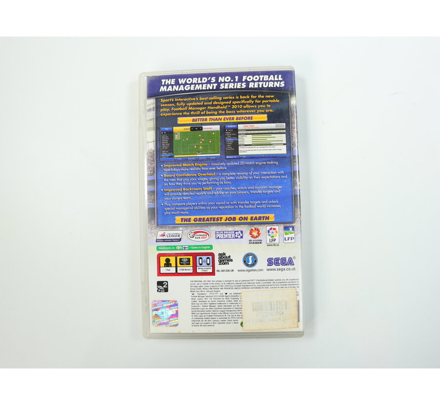PSP - Football Manager Handheld 2010