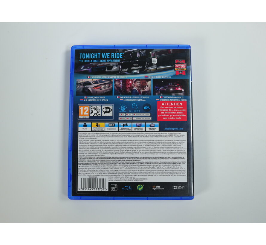 Playstation 4 - Need For Speed [Gebruikt]