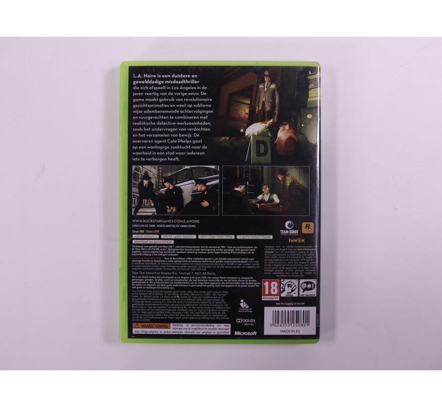 Xbox 360 - L.A. Noire [No Manual]