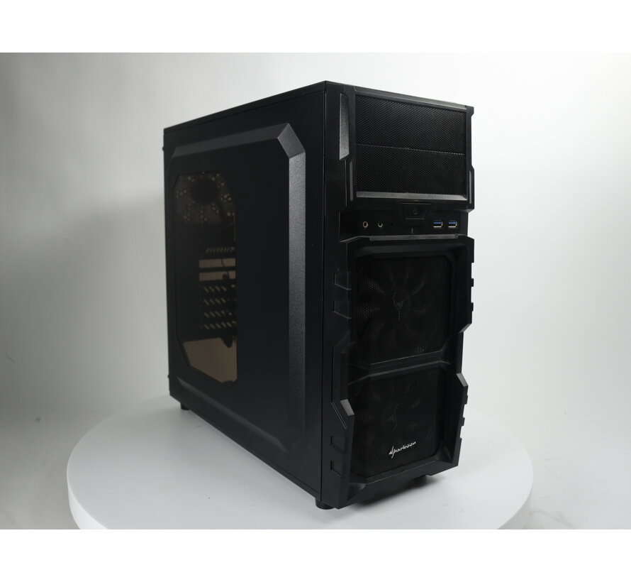 Sharkoon VG5-W Zwart - Tweedekansje Behuizing - Tweedekansje