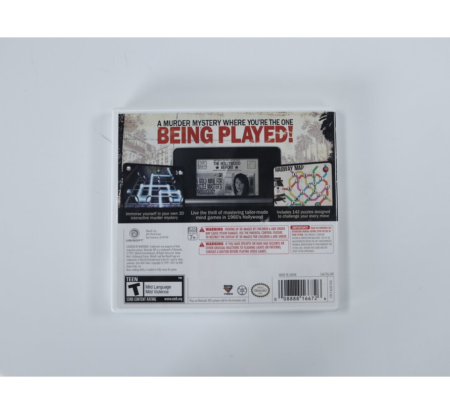 Nintendo 3DS - James Noir's: Hollywood Crimes - CIB