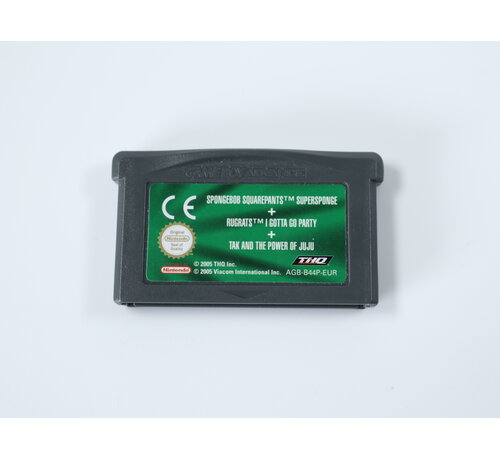 THQ GameBoy Advance - SpongeBob SquarePants: SuperSponge + Rugrats: I Gotta Go Party + Tak and the Power of Juju