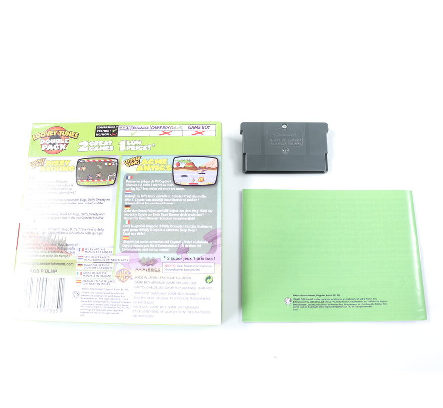 GameBoy Advance - Looney Tunes: Double Pack - Dizzy Driving & Acme Antics - CIB