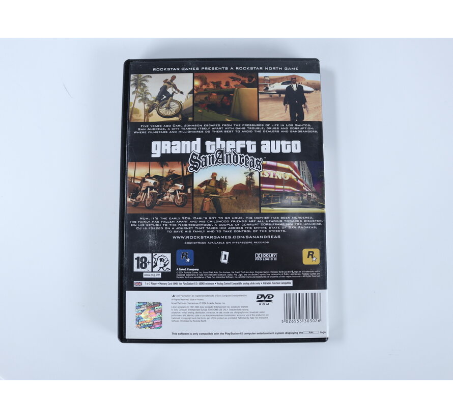 PlayStation 2 - Grand Theft Auto: San Andreas [No Manual]
