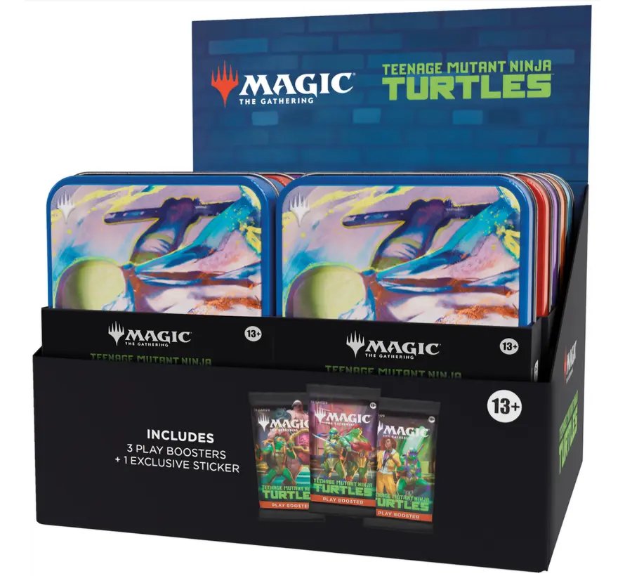 PRE ORDER : Teenage Mutant Ninja Turtles Tins Display