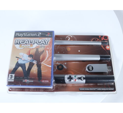 In2Games PlayStation 2 - Realplay Pool with Motion Sensing Cue Controller [New In Box]