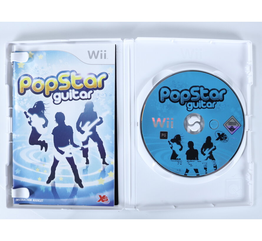 Wii - PopStar Guitar with Snap On Air-Guitar