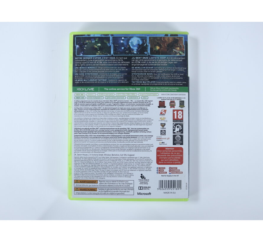 Xbox 360 - XCOM: Enemy Unknown