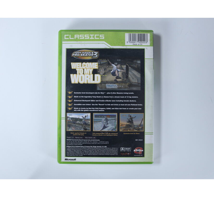 Xbox Classic - Tony Hawk's Pro Skater 3 [Classics]