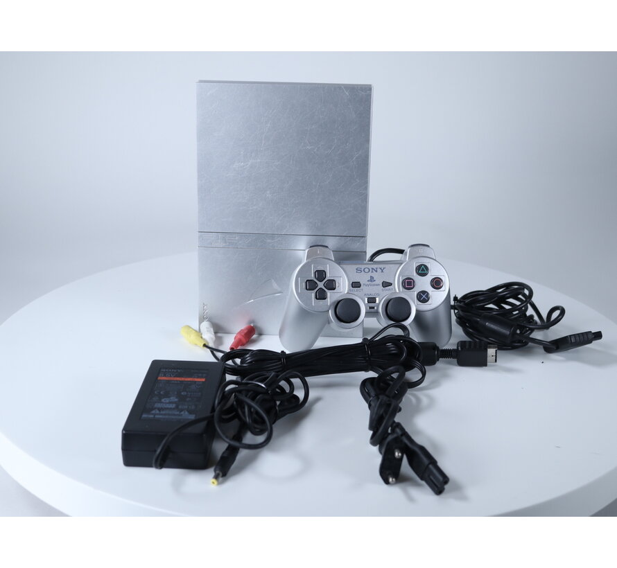 PlayStation 2 - Slim Console SCPH-75004 [Zilver / Deuk in bovenkant]