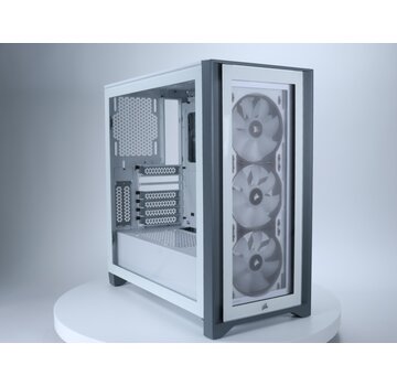 Corsair ICUE 4000x RGB Tempered Glass Wit [tweedekansje]