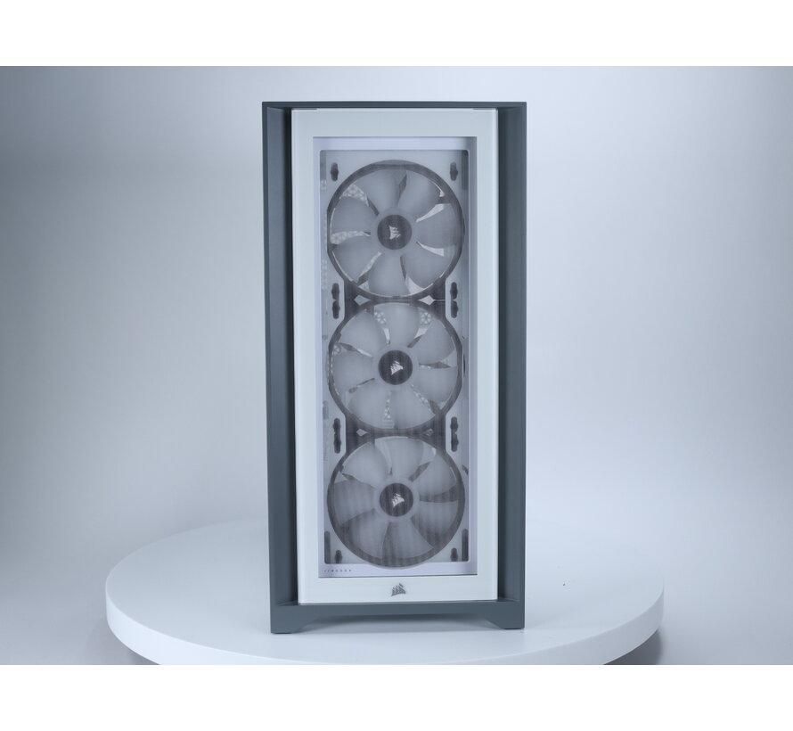 ICUE 4000x RGB Tempered Glass Wit [tweedekansje]