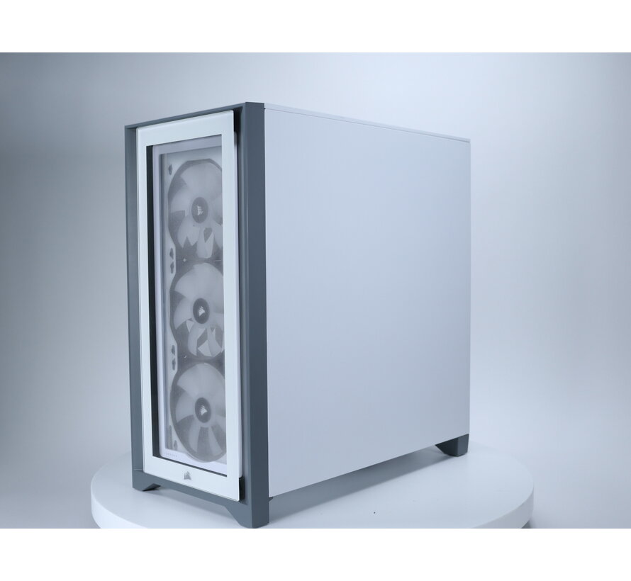 ICUE 4000x RGB Tempered Glass Wit [tweedekansje]