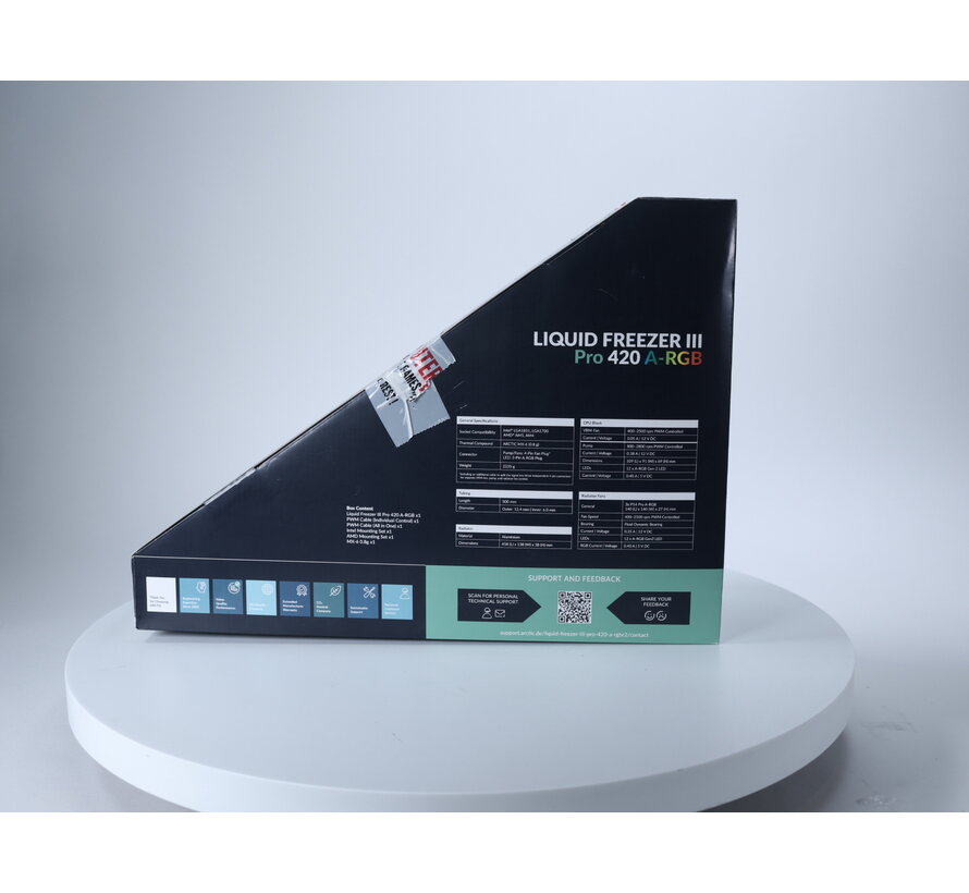 Liquid Freezer III Pro 420 A-RGB - Wit