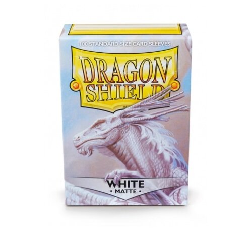 Dragon Shield Sleeves Matte White (100 pieces)