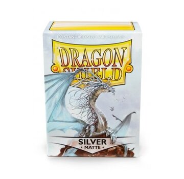 Dragon Shield Sleeves Matte Silver (100 pieces)