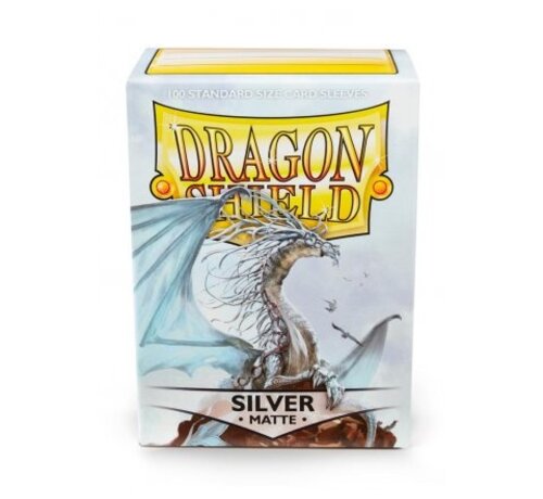 Dragon Shield Sleeves Matte Silver (100 pieces)