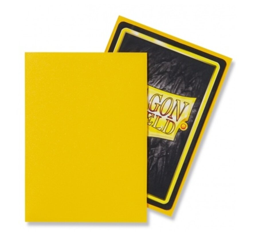 Sleeves Matte Yellow (100 pieces)