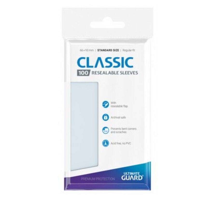 Resealable Sleeves Classic (100 pieces)