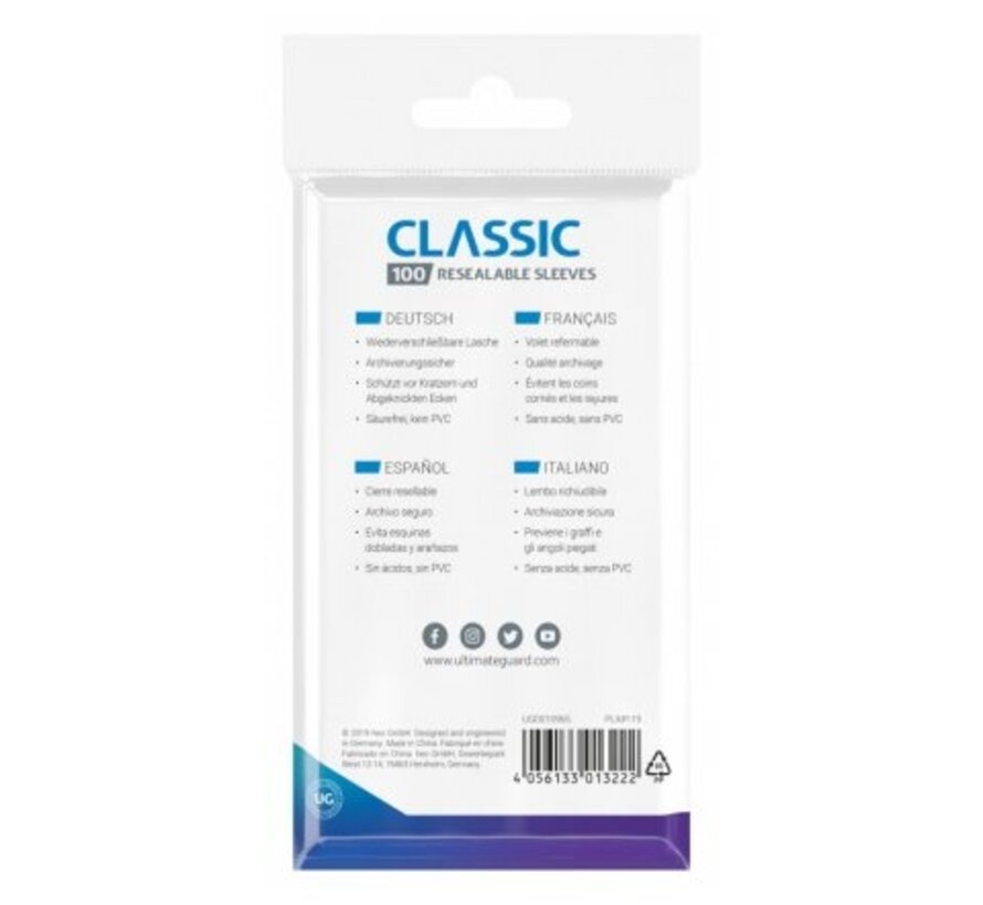 Resealable Sleeves Classic (100 pieces)