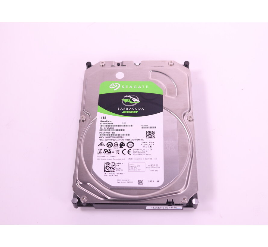 Barracuda 3.5 inch SATA HDD 4TB (Tweedekansje)
