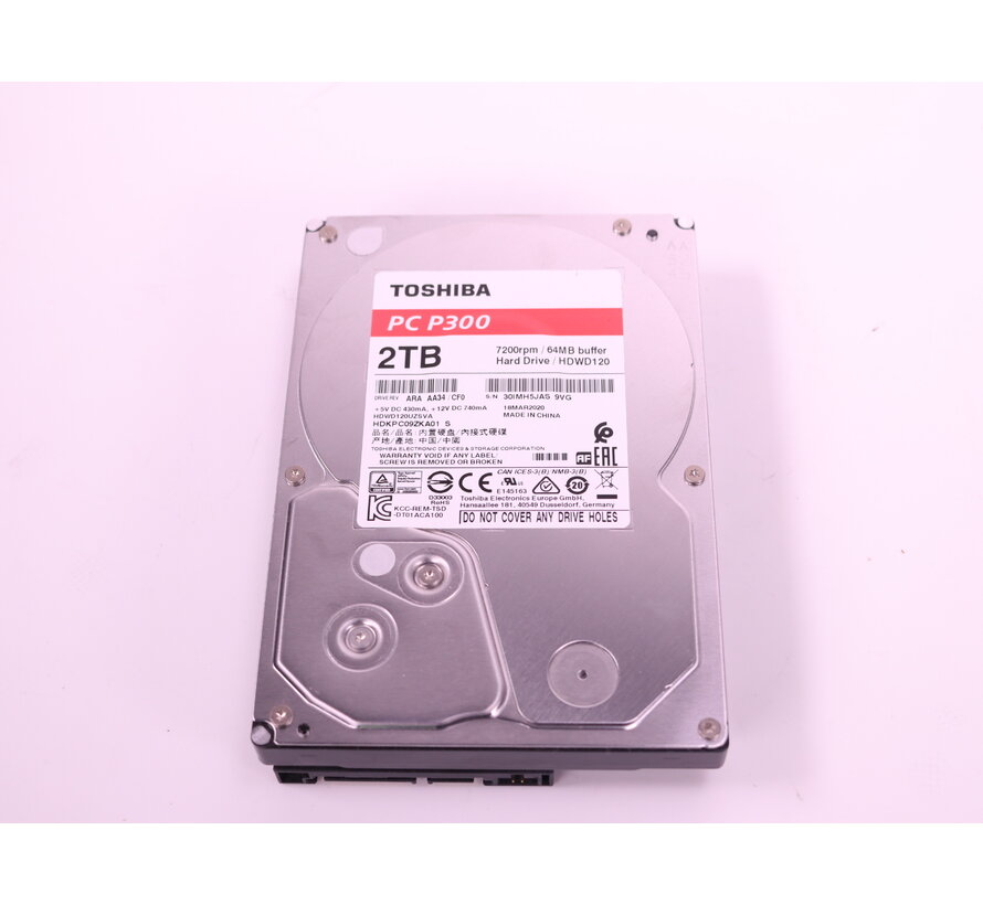 PC P300 3.5inch SATA HDD 2TB (Tweedekansje)
