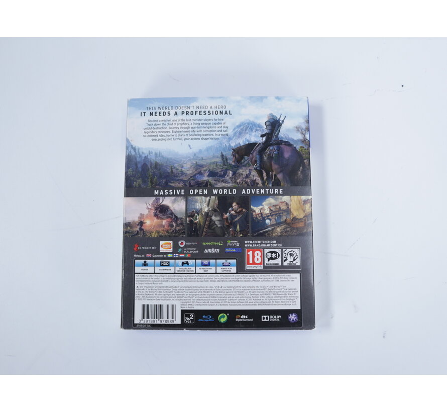 Playstation 4 - The Witcher 3: Wild Hunt (Gebruikt)