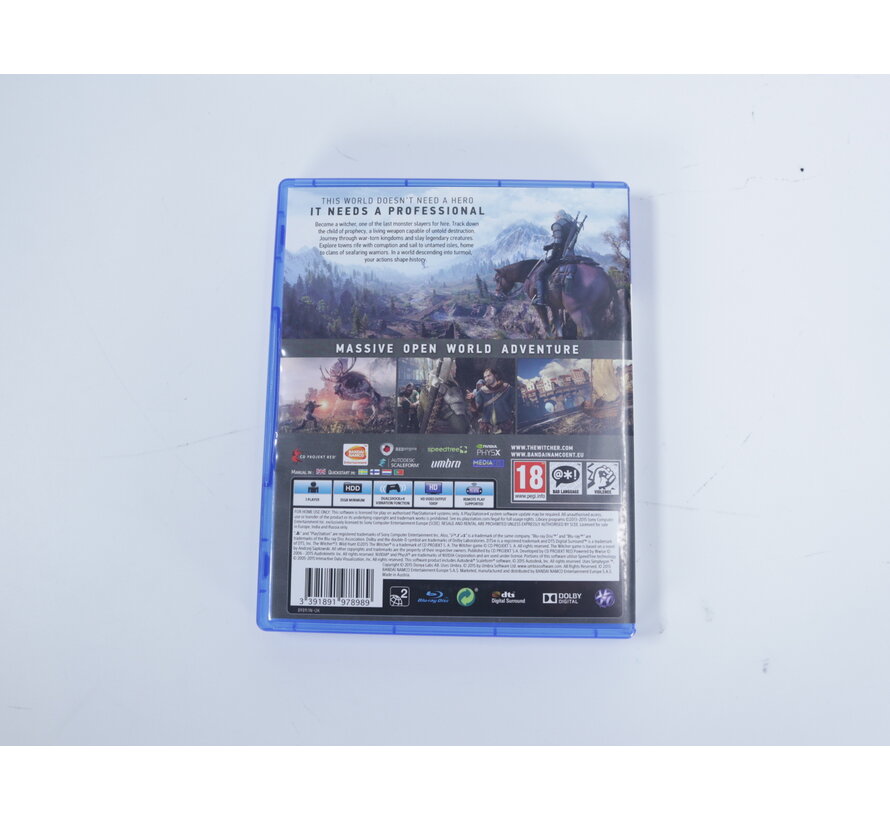 Playstation 4 - The Witcher 3: Wild Hunt (Gebruikt)