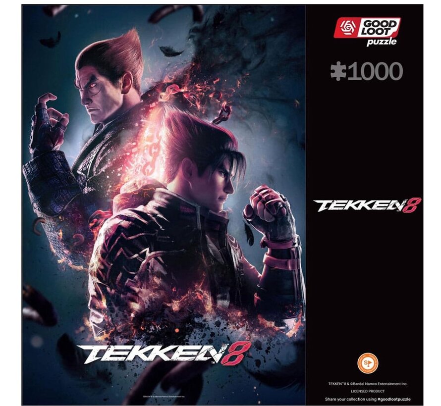 Tekken 8 - Puzzel 1000 Stukjes - Game Puzzel met Jin en Kazuya