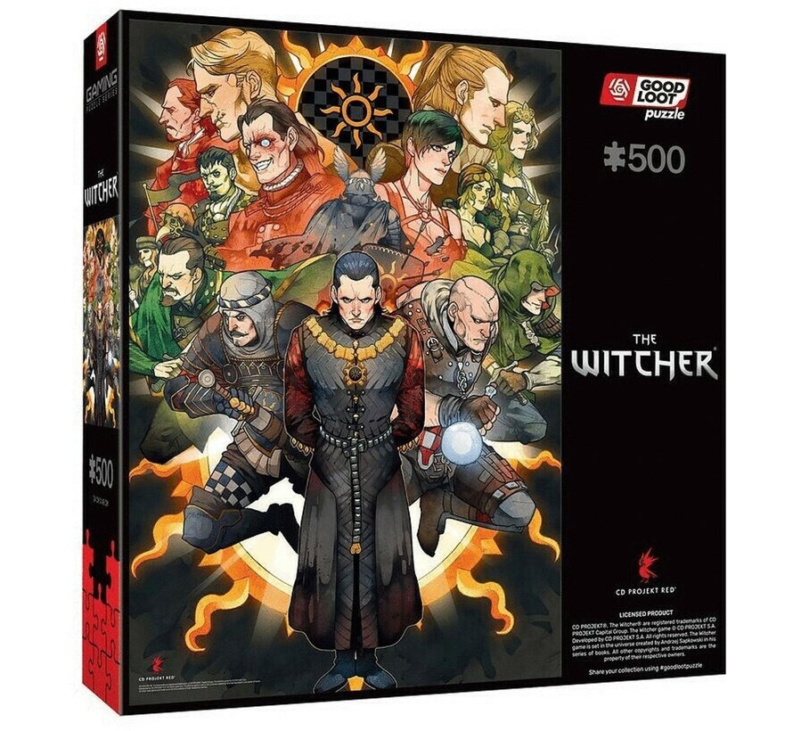 The Witcher Gaming Puzzle Nilfgaard - Puzzel 500 stukjes