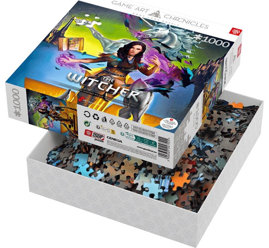 The Witcher Yennefer & Salvador Dali Puzzel - Puzzel 1000 Stukjes