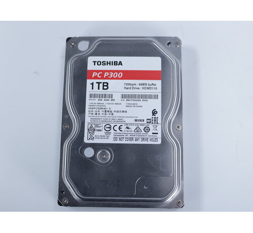 Toshiba P300 1TB Hard drive HDD [Tweedekansje]