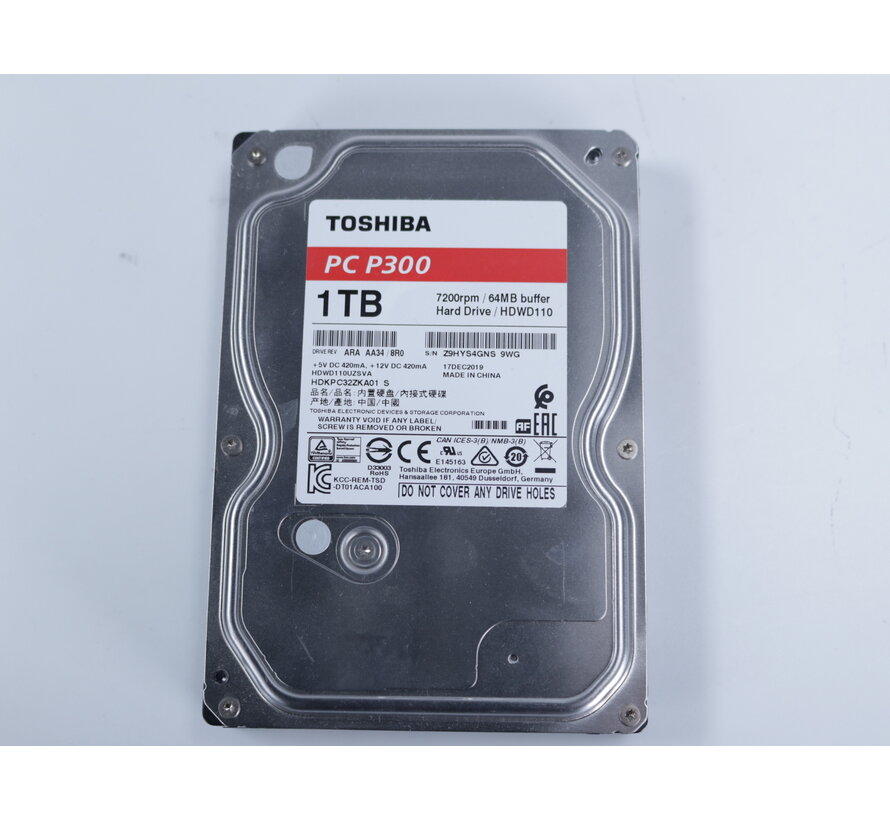 P300 1TB Hard drive HDD [Tweedekansje]