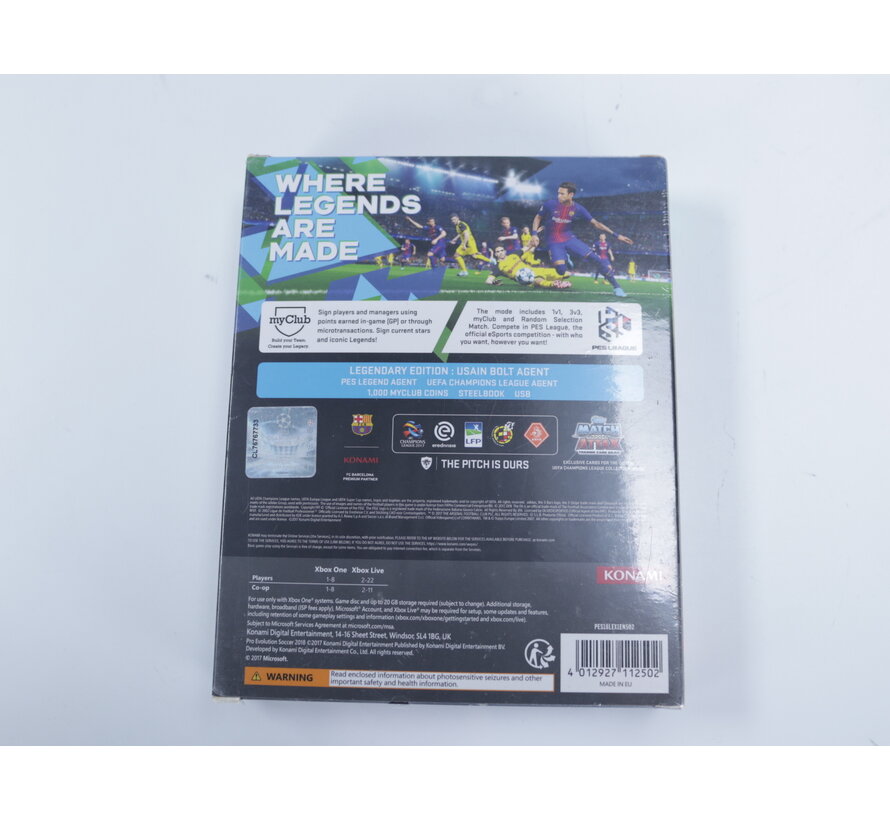Xbox one - Pes 2018 Legendary Edition (Sealed)