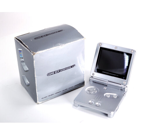 Nintendo Game Boy Advance SP - Console - Silver - CIB