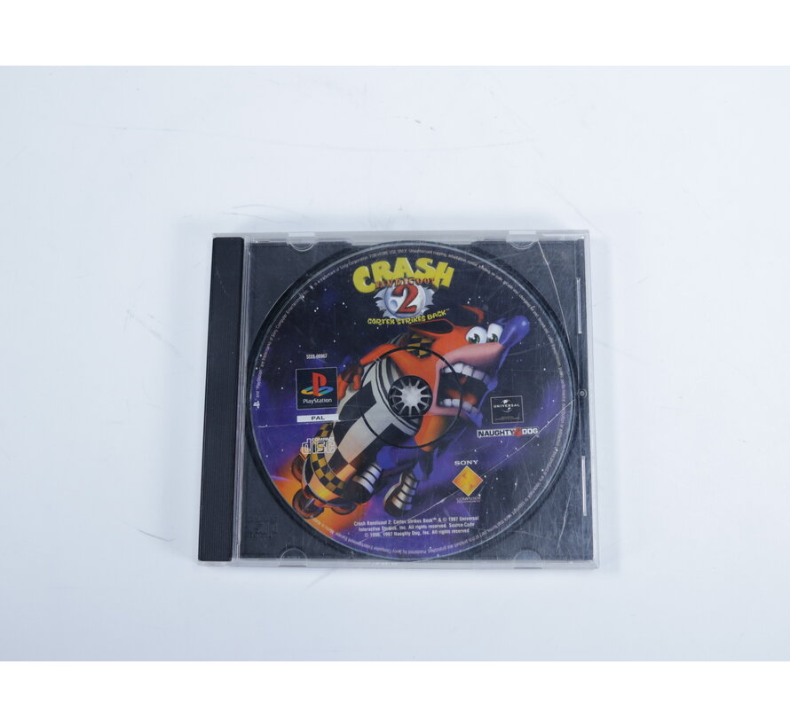 Playstation 1 - Crash bandicoot 2 cortex Strikes Back [Geen Voorkantje]