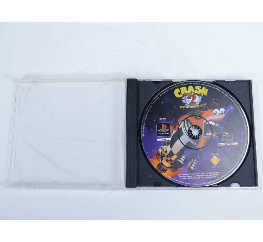 Playstation 1 - Crash bandicoot 2 cortex Strikes Back [Geen Voorkantje]