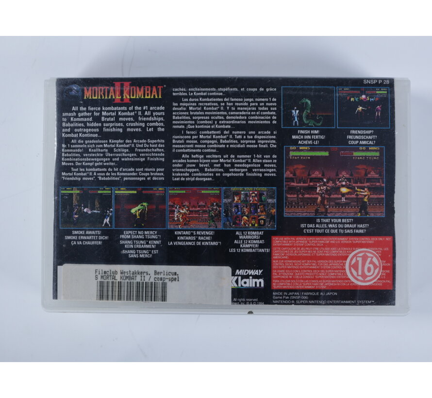 SNES - Mortal Kombat II