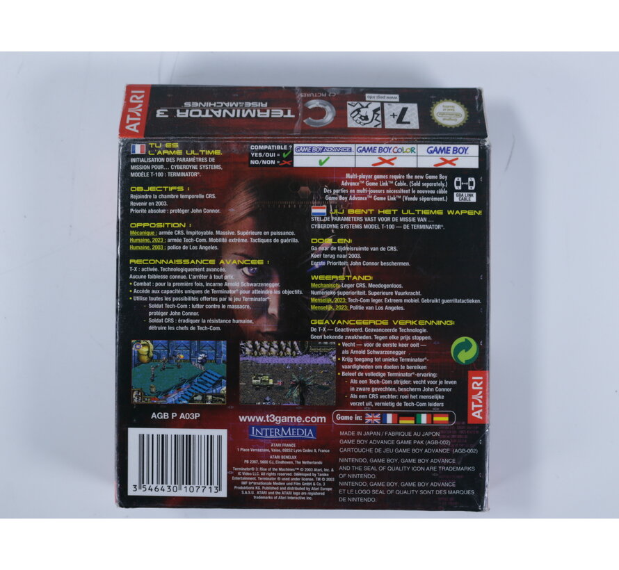 Gameboy Advance - Terminator 3 [Boxed CIB]
