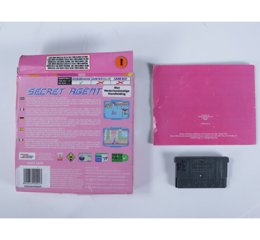 Gameboy Advance - Barbie Secret Agent Barbie