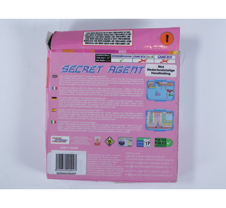 Gameboy Advance - Barbie Secret Agent Barbie